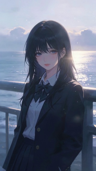 二次元清冷美女