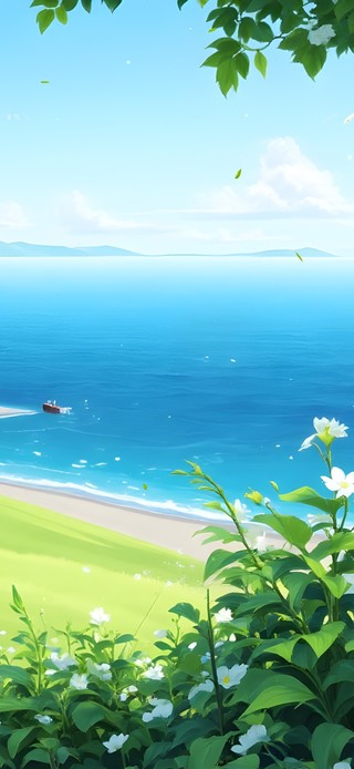 清新湖水