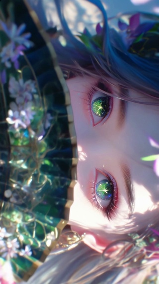 星瞳藏扇 翠绿凝光