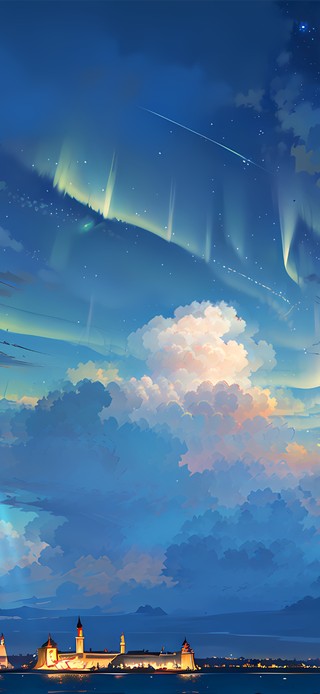 4K唯美极光天边