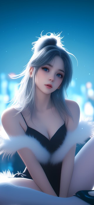 湖面芭蕾女孩