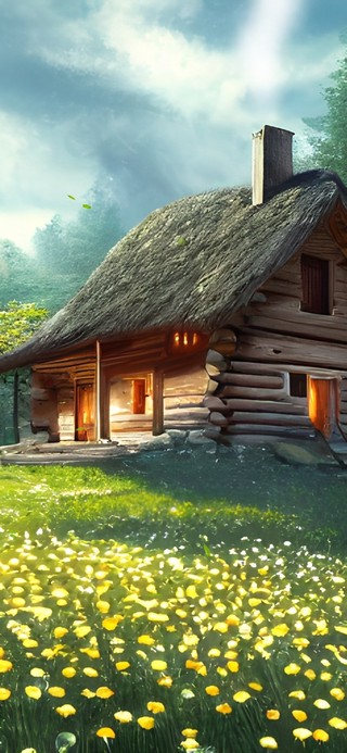 山坡上的小屋