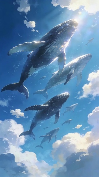 空中鲸鱼群