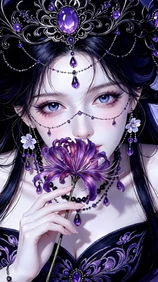 紫色彼岸花妖姬