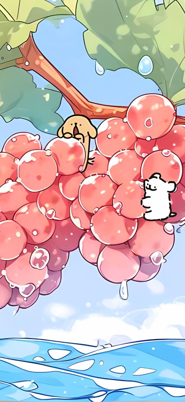 小可爱摘葡萄（红色版）