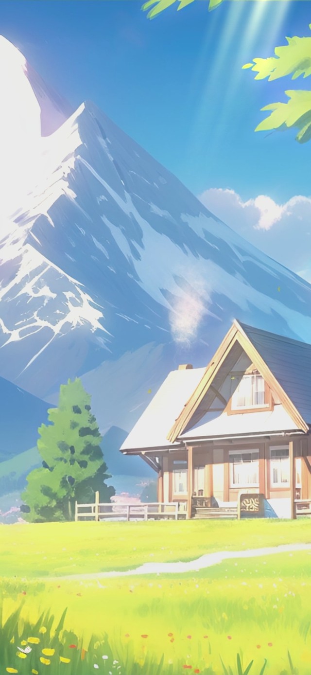 4K唯美草原小屋