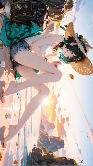 氛围感海边落日奈芙尔