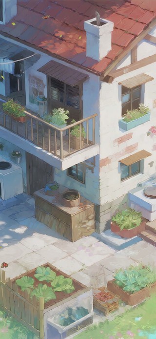 护眼绿景