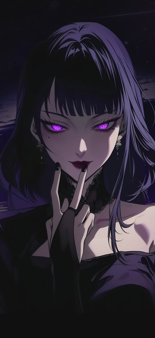紫眸暗黑少女