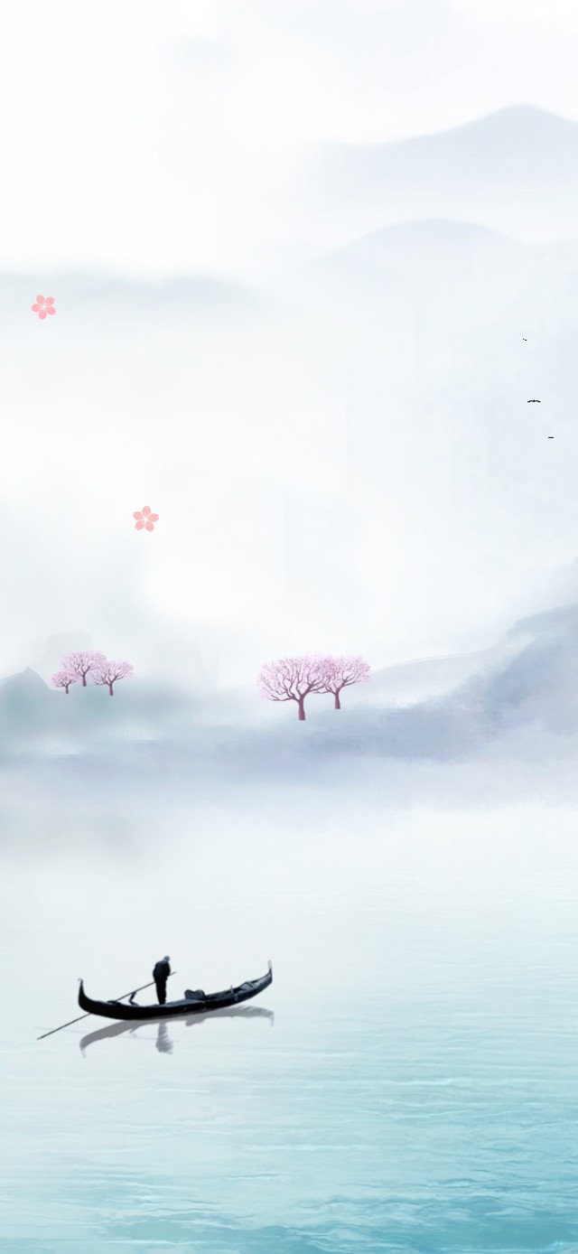 4K唯美山水泛舟