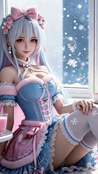 冬日洛丽塔少女