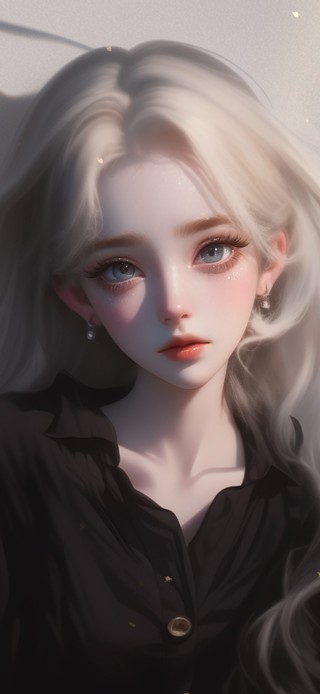 治愈白发女孩