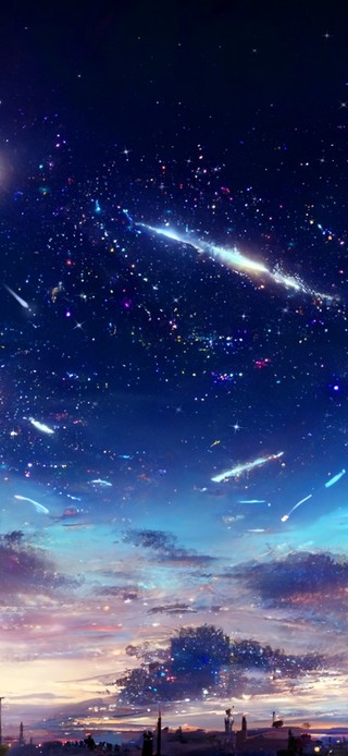 4k 唯美梦幻夜空星河