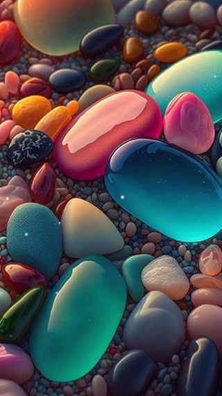 七彩斑斓的石岩