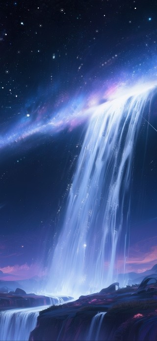 星河幻境！极光 星空 银河瀑布