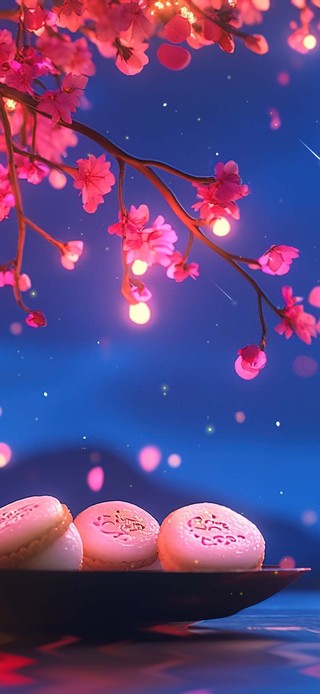 月圆之夜景