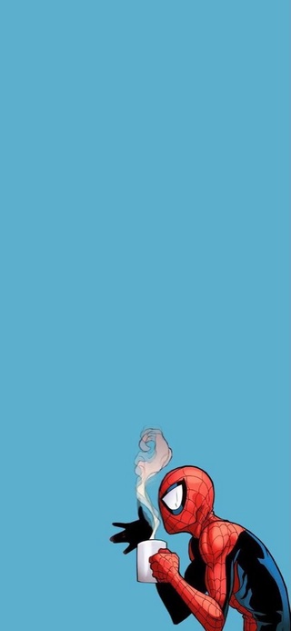 喝咖啡的蜘蛛侠