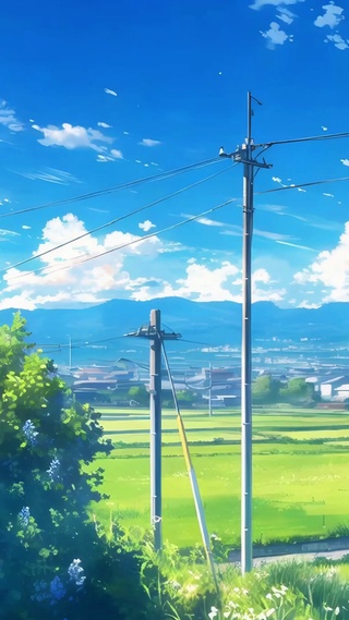乡村蓝天