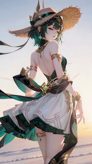 落日海滩晚霞奈芙尔