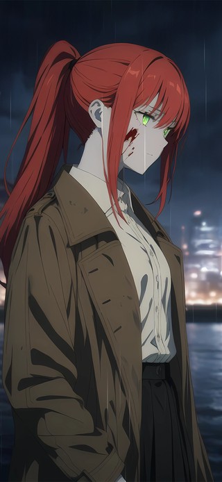 雨夜红发少女