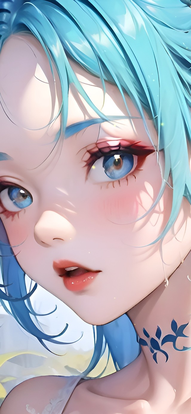 4k可爱炫彩少女