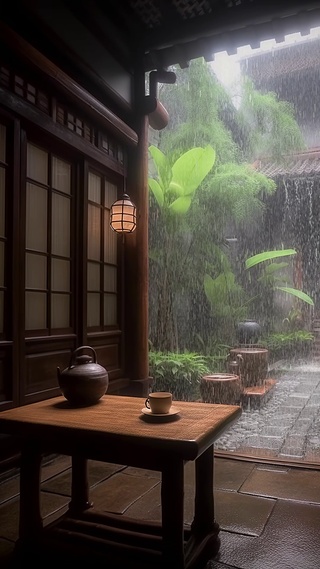 听雨(风景手机动态壁纸) - 风景手机壁纸下载 - 元气壁纸
