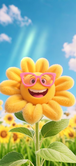 笑呵呵的太阳花