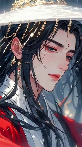 雪笠金芒红衣客