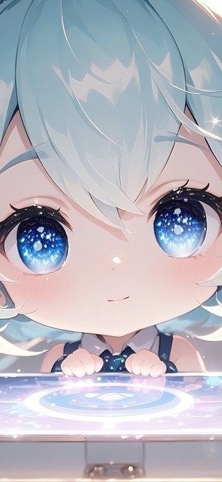 呆萌初音不玩手机只看看