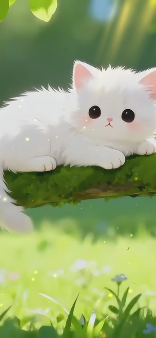 森林小白猫