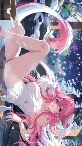 粉毛龙女