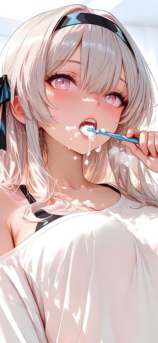 清纯起床气女孩