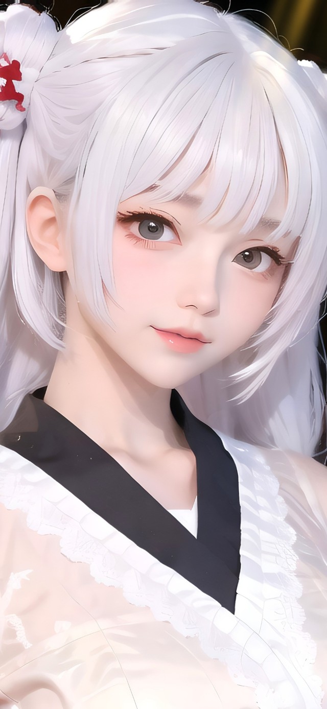 4k白发3D女孩