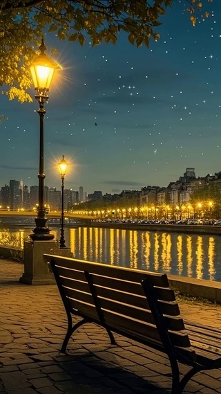 夜景路上海景城市风光