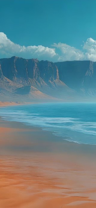 山崖沙漠海湾