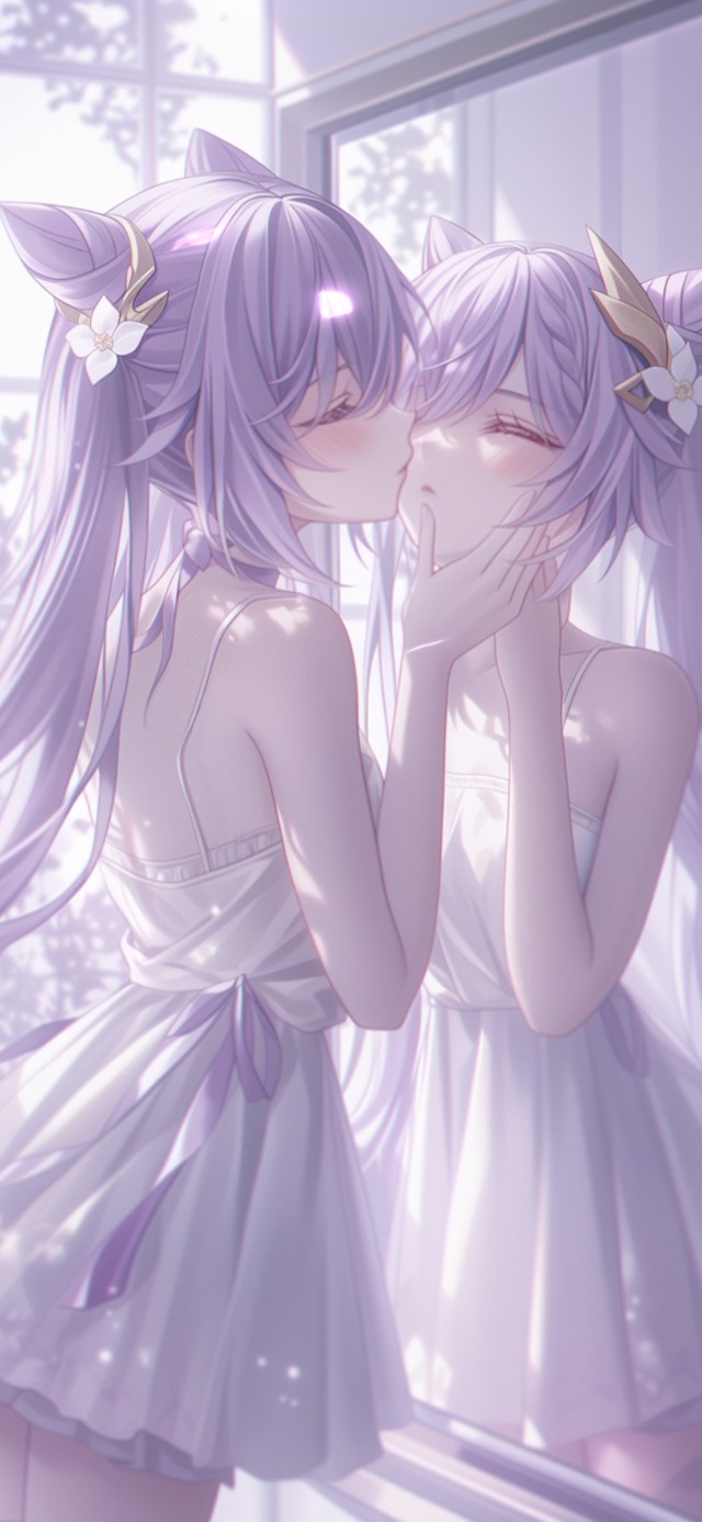 雪墨壁纸丨刻晴丨镜中人丨