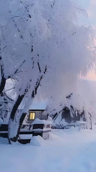 雪景树木