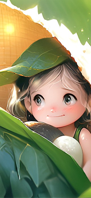 藏在粽子龙舟里的小女孩