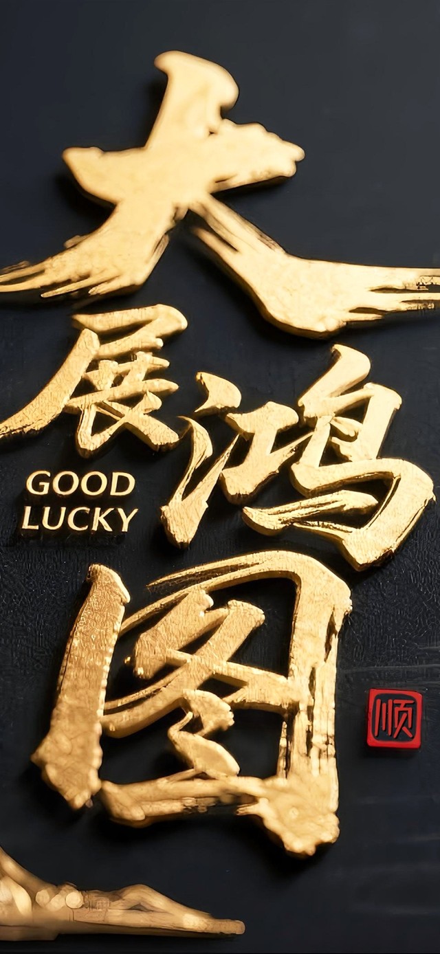 黑金国风大展鸿图