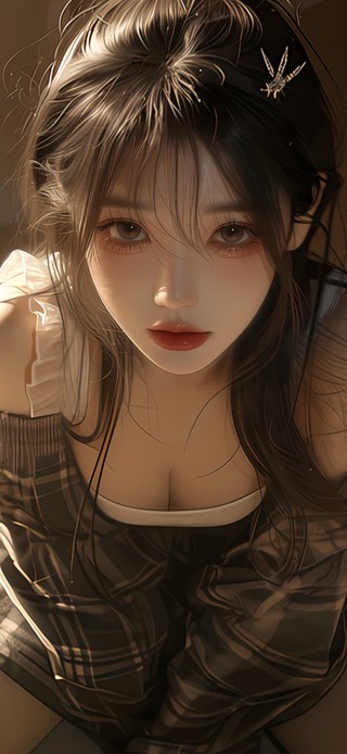 安静的少女啊