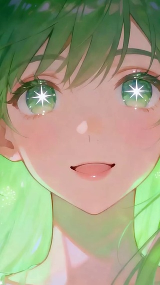 夜景花朵女孩