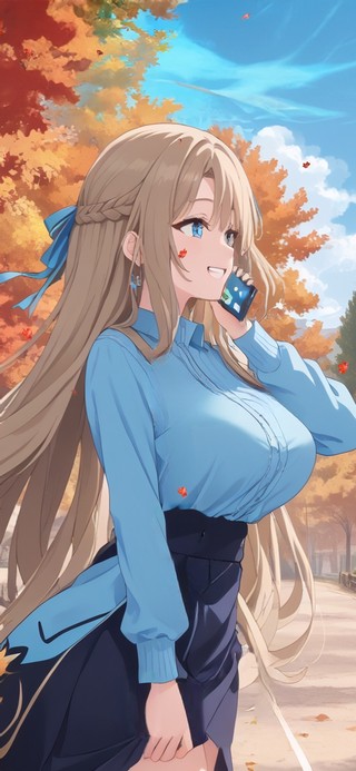 秋叶少女