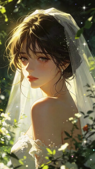 浪漫新娘美女