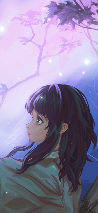 魔幻森林里的女孩与小怪兽