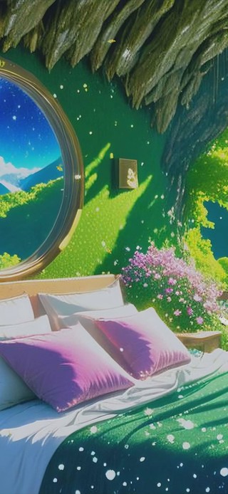 护眼绿景