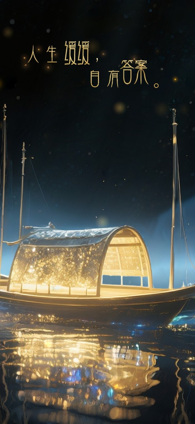 人生缓缓自有答案！鎏金蓝色山河