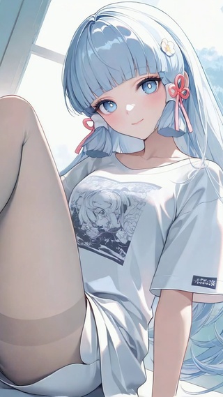 清新窗边美少女神里绫华