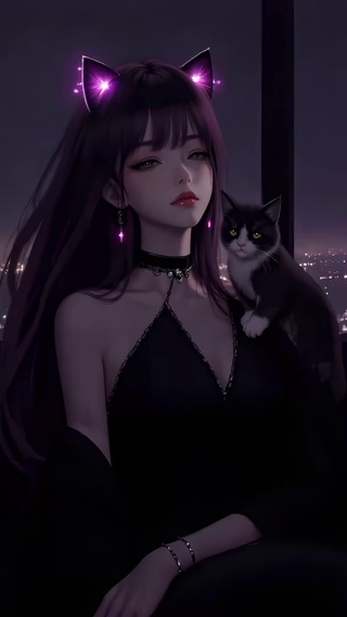 暗黑系猫女孩