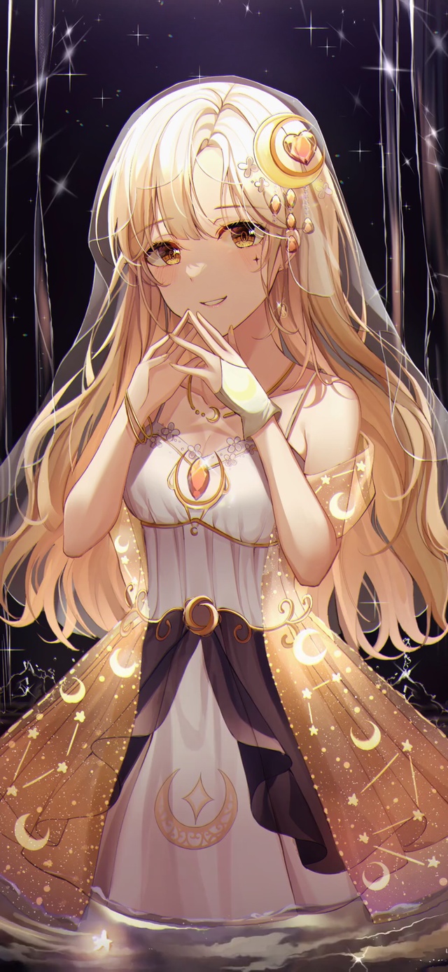 金发礼服少女
