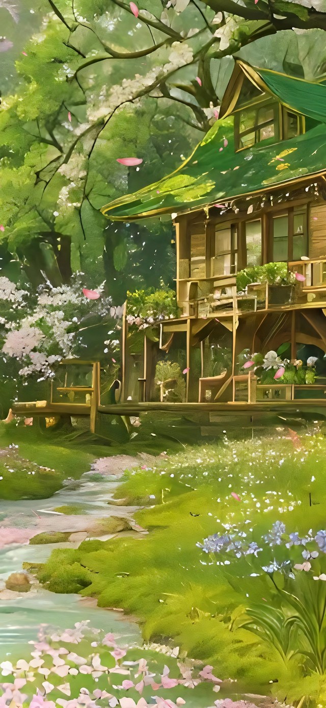 唯美林间小屋